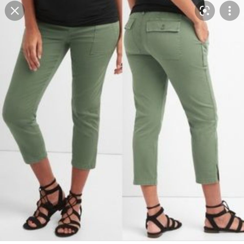 GAP Women's Green Cropped Jeans